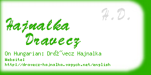 hajnalka dravecz business card